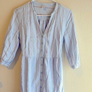 Petite Old Navy 3/4 sleeve stripped dress